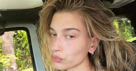 hailey Bieber no makeup